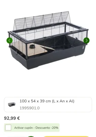 Jaula grande para pájaros o roedores