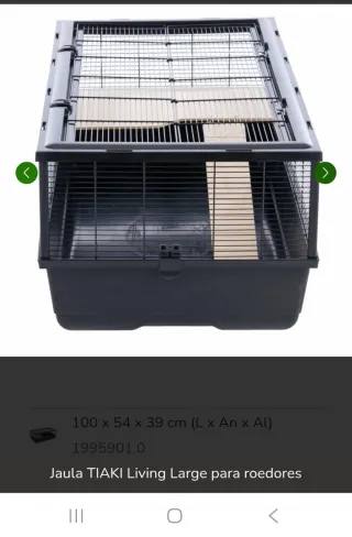 Jaula grande para pájaros o roedores