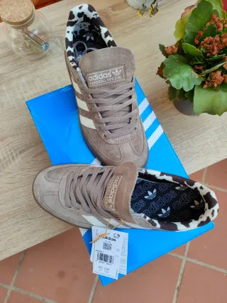 Adidas Handball Spezial Animal Print Beige/Marrón