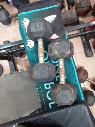 Mancuernas 15 kg (par)