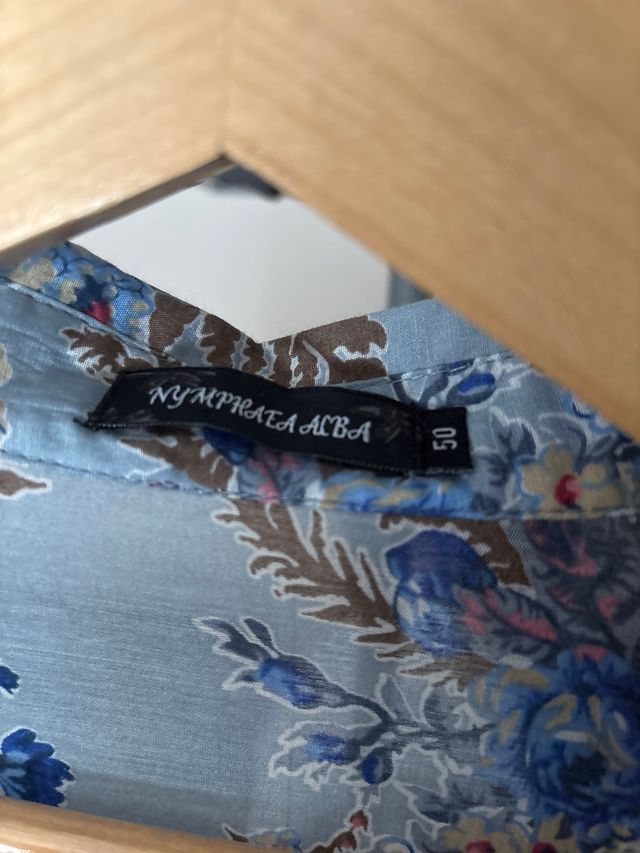 Blusa NYMHATA ALBA Talla 50 Floral Azul