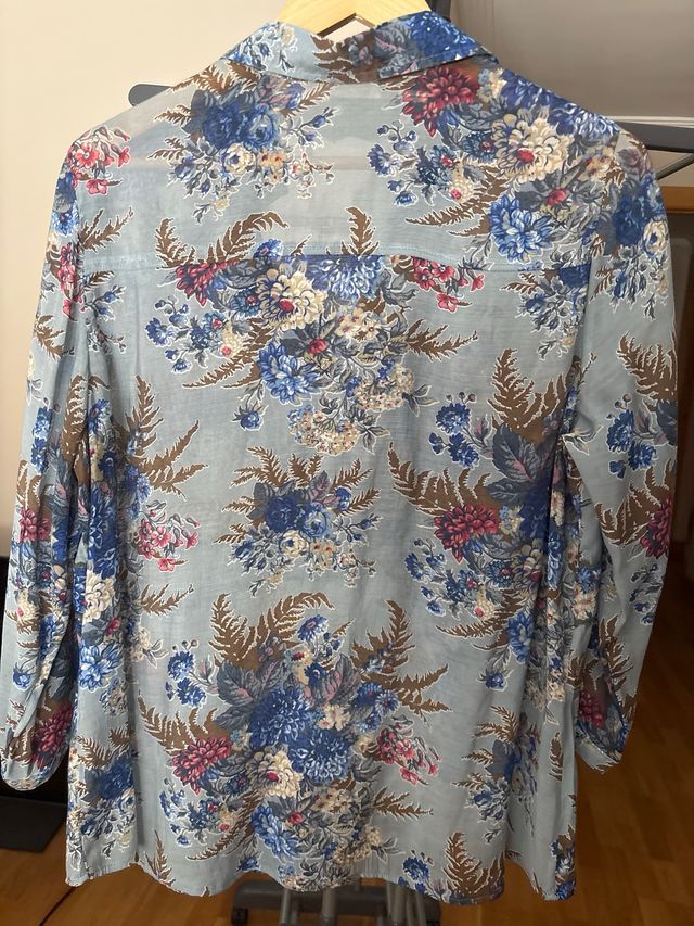 Blusa NYMHATA ALBA Talla 50 Floral Azul