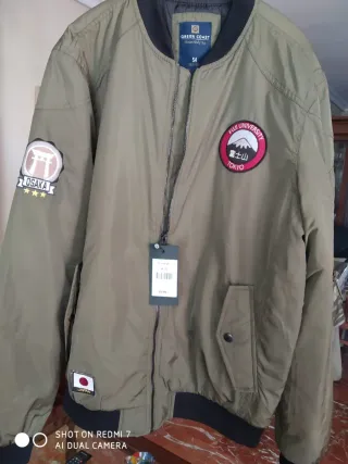 Chaqueta Green Coast Verde Militar Talla 54