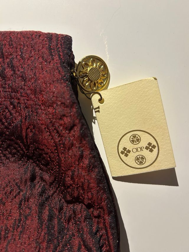 Pochette rossa Made in Italy nuova con cartellino