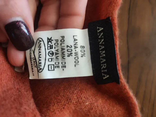 Mantella Donna Arancione Taglia Unica