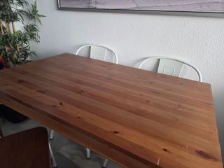 Mesa comedor y 4 sillas Tolix madera