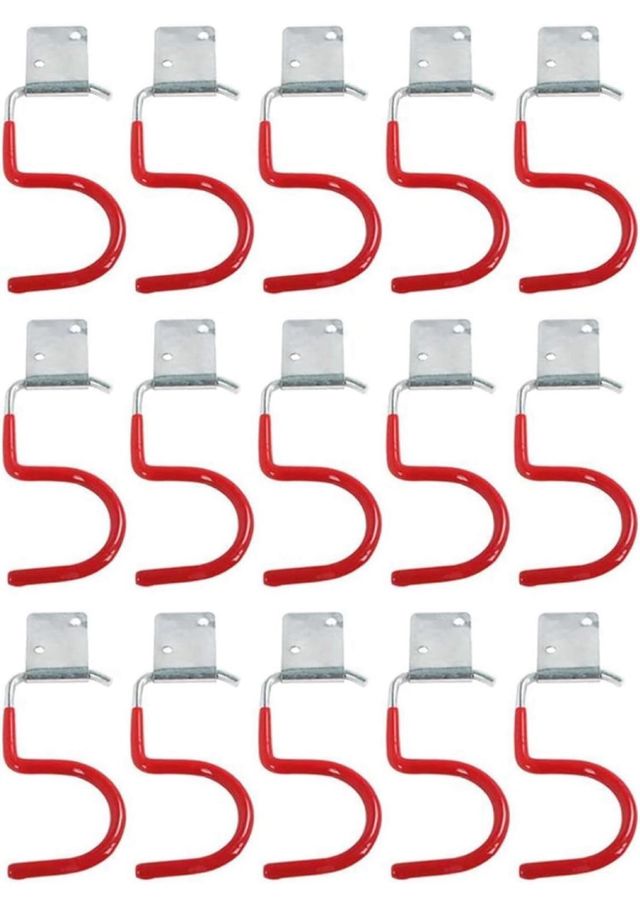 15 Soportes para Herramientas de Jardín Rojos