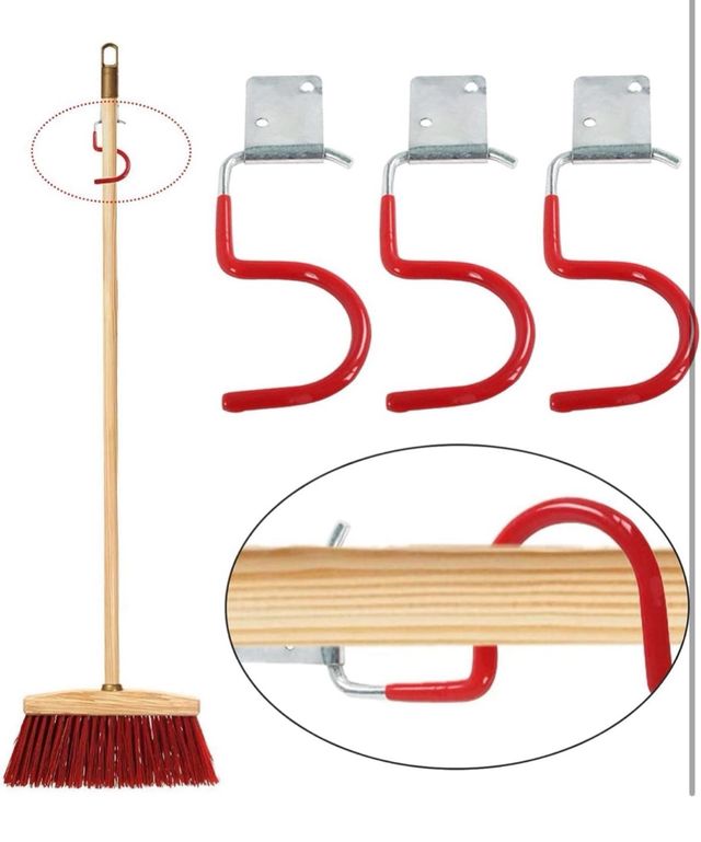 15 Soportes para Herramientas de Jardín Rojos