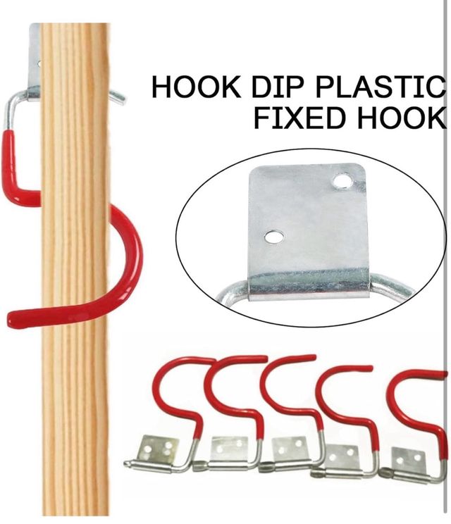 15 Soportes para Herramientas de Jardín Rojos