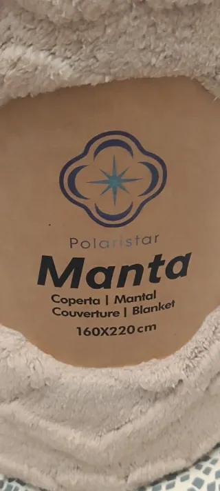 Manta Polar Beige 160x220cm EXTRA CALIDAD.