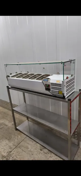 Vitrina expositora ingredientes/pizzas/kebab