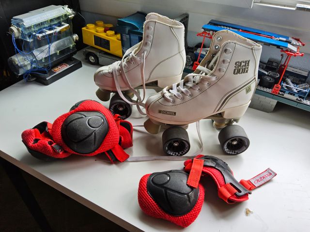 Patines Clásicos School KRF Blancos