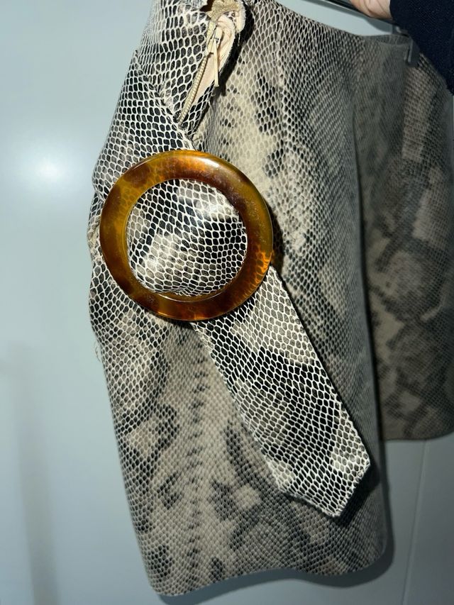 Falta pantalón de estampado animal print