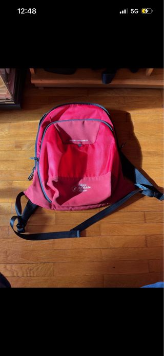 Zaino Piquadro rosso tessuto resistente