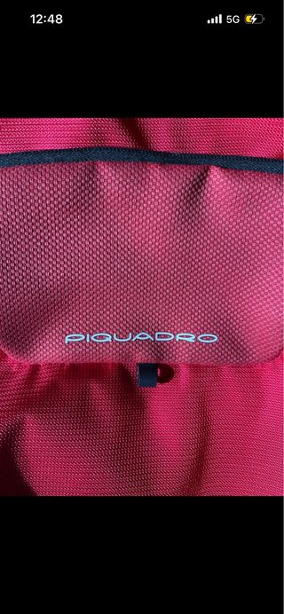 Zaino Piquadro rosso tessuto resistente