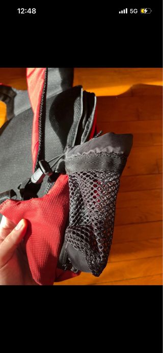 Zaino Piquadro rosso tessuto resistente