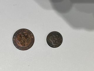 Serie completa monedas cobre República España 1870