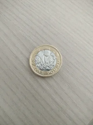 Moneda 1 Libra 2016 12 Cantos