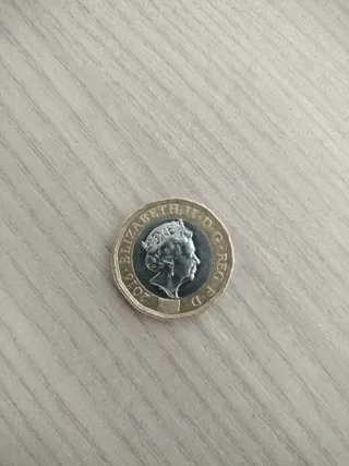 Moneda 1 Libra 2016 12 Cantos