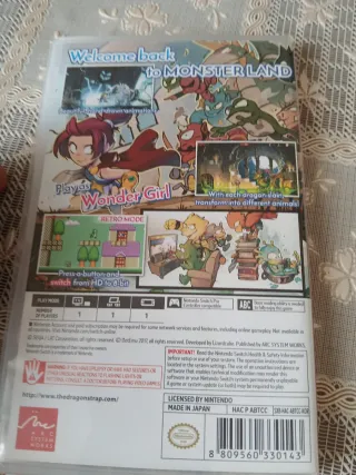 Wonder Boy: the dragon s trap Switch