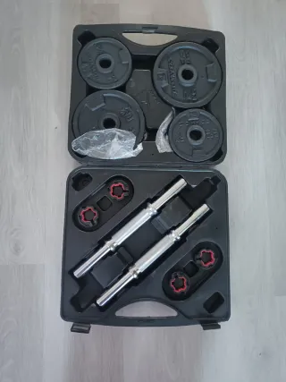 Kit Pesas Decathlon 20kg + 8Kg adicionales