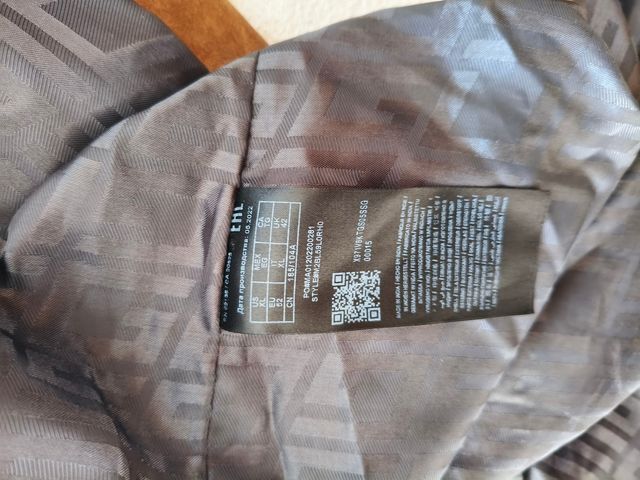 Abrigo Guess Cuero Marrón Talla XL