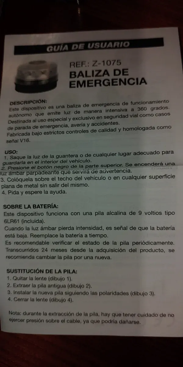 Kit Baliza Emergencia homologada, Chaleco y Bolso