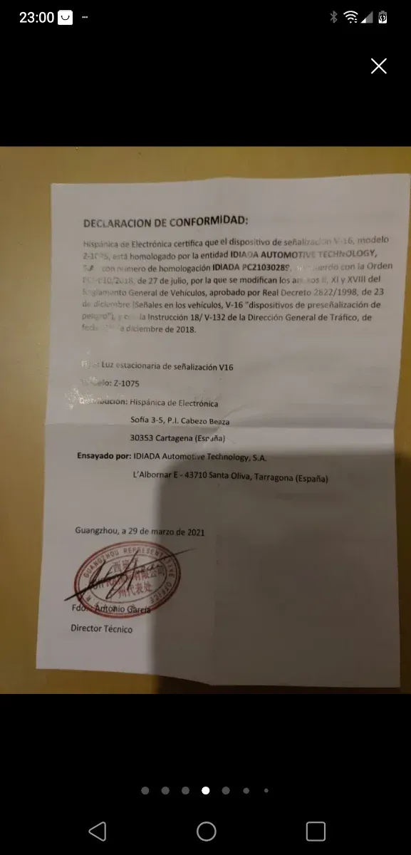 Kit Baliza Emergencia homologada, Chaleco y Bolso