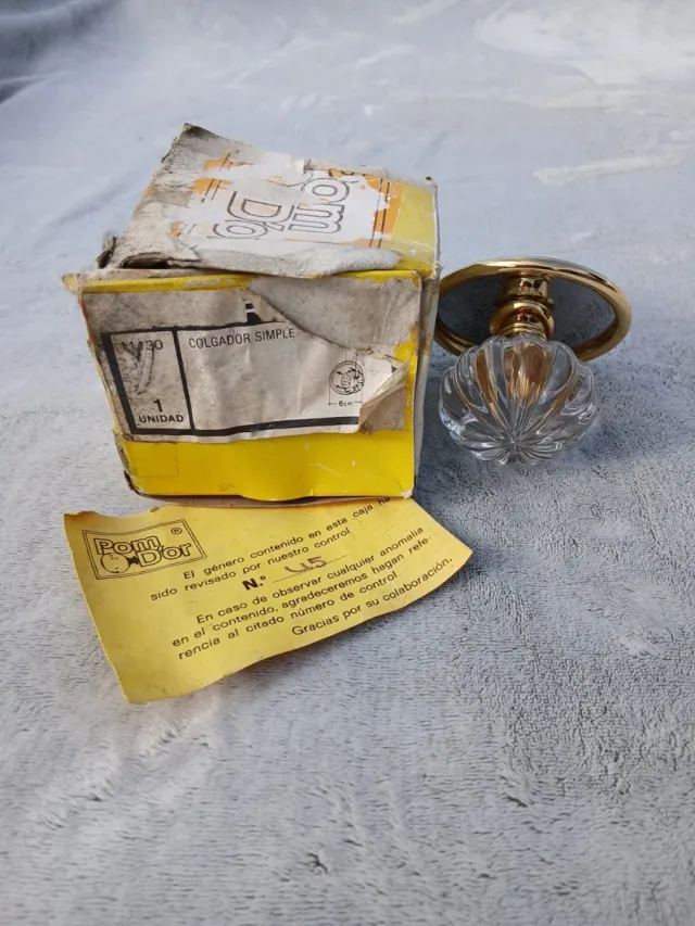 Colgador Simple Pom D'Or Cristal y Metal