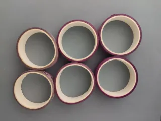 6 Washi Tape Glitter Rosa e Argento