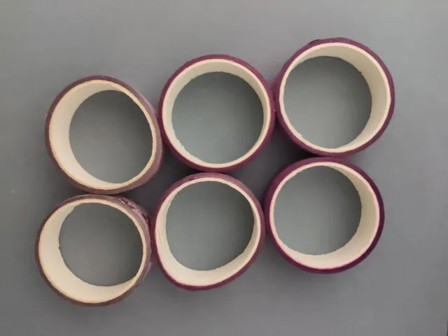 6 Washi Tape Glitter Rosa e Argento