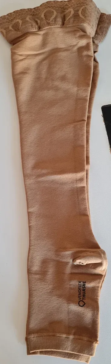 Medias de compresión Thuasne Venoflex Beige Talla