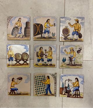 Azulejos Cerámica Valenciana antiguo oficioEl Vino