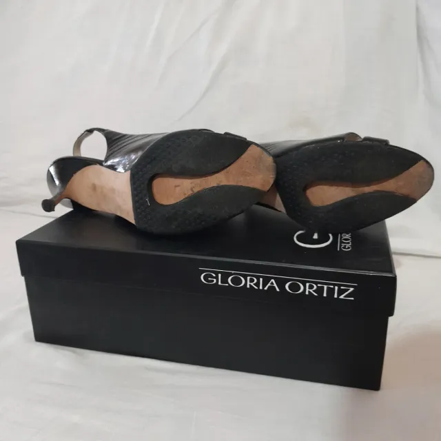 Sandalias tacón Gloria Ortiz negras