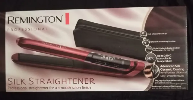 Plancha de pelo Remington Silk S9600 Roja