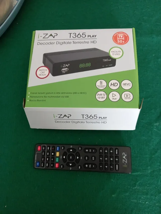 Decoder Digitale Terrestre i-ZAP T365 PLAY HD