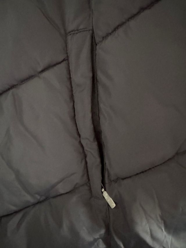 Abrigo acolchado gris señora