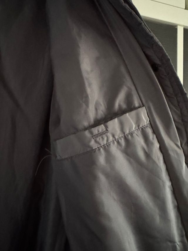 Abrigo acolchado gris señora