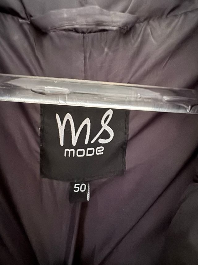 Abrigo acolchado gris señora