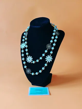 Collana con Fiori e Perle