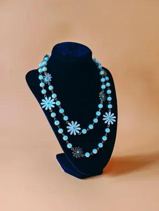Collana con Fiori e Perle