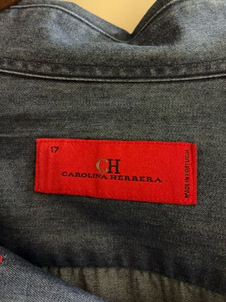 Camisa Carolina Herrera Azul