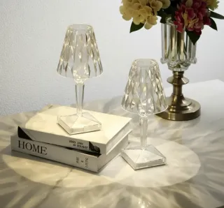 Coppia Lampade Cristallo Design