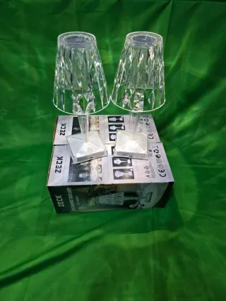 Coppia Lampade Cristallo Design