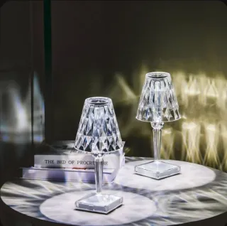 Coppia Lampade Cristallo Design