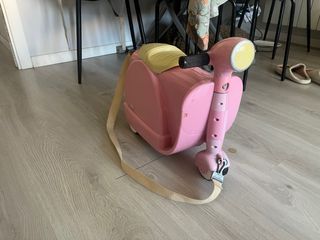 Maleta moto rosa niña