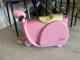 Maleta moto rosa niña