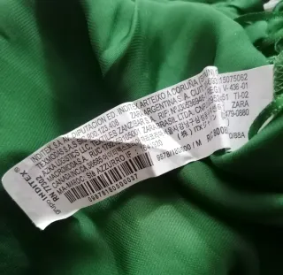 Mono Zara verde largo