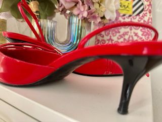 Zapatos Slingback Mango Rojos Talla 38