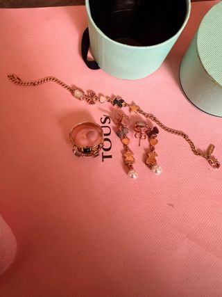 Conjunto Tous: Anillo, Pulsera y Pendientes